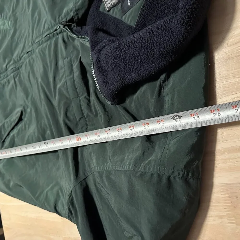 Croft & Barrow Dark Green Winter Jacket Fleece Inner Full Zip up Puffer Men's XL